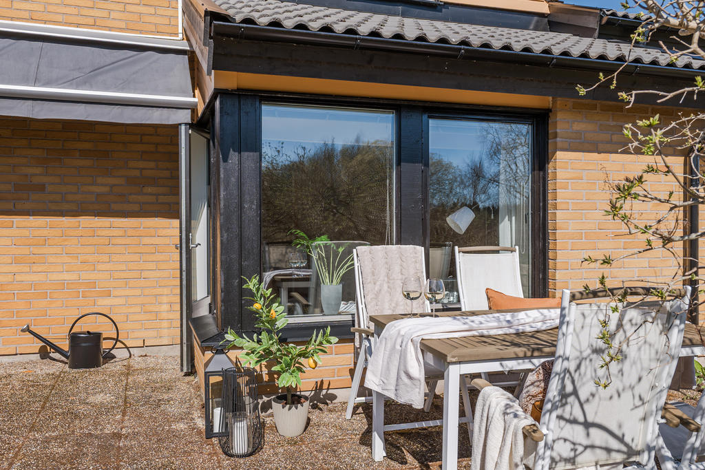 Uteplatsen på baksidan