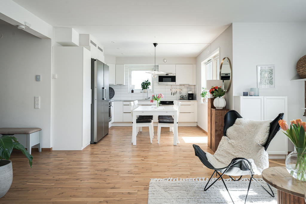 Öppen planlösning till kök