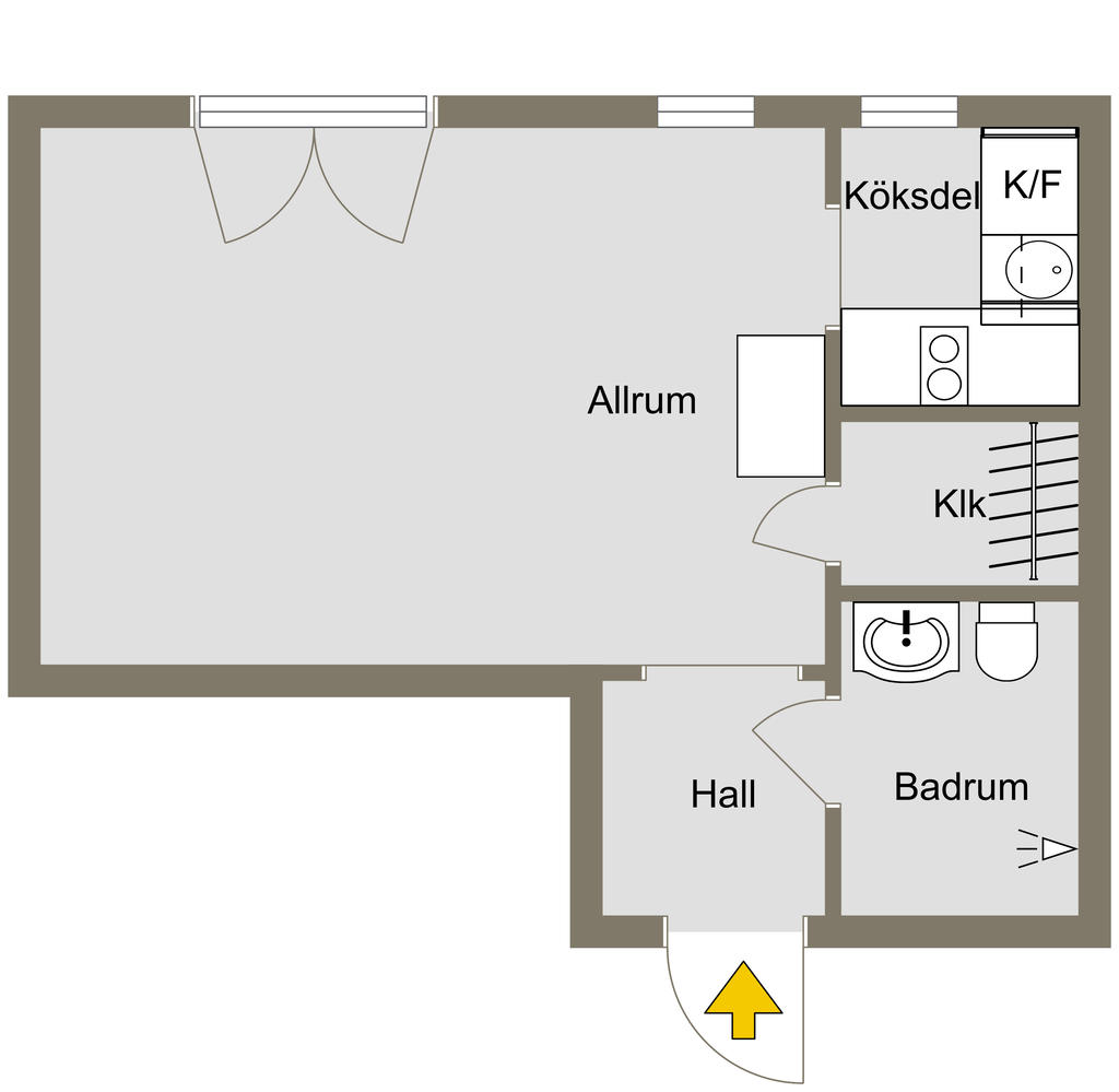 Dübengatan 29 C vån.2 - 2D-Ritning
