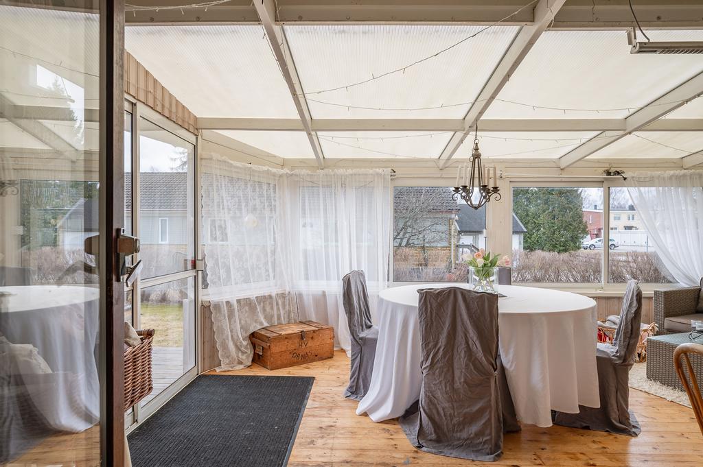 Stort inglasat uterum