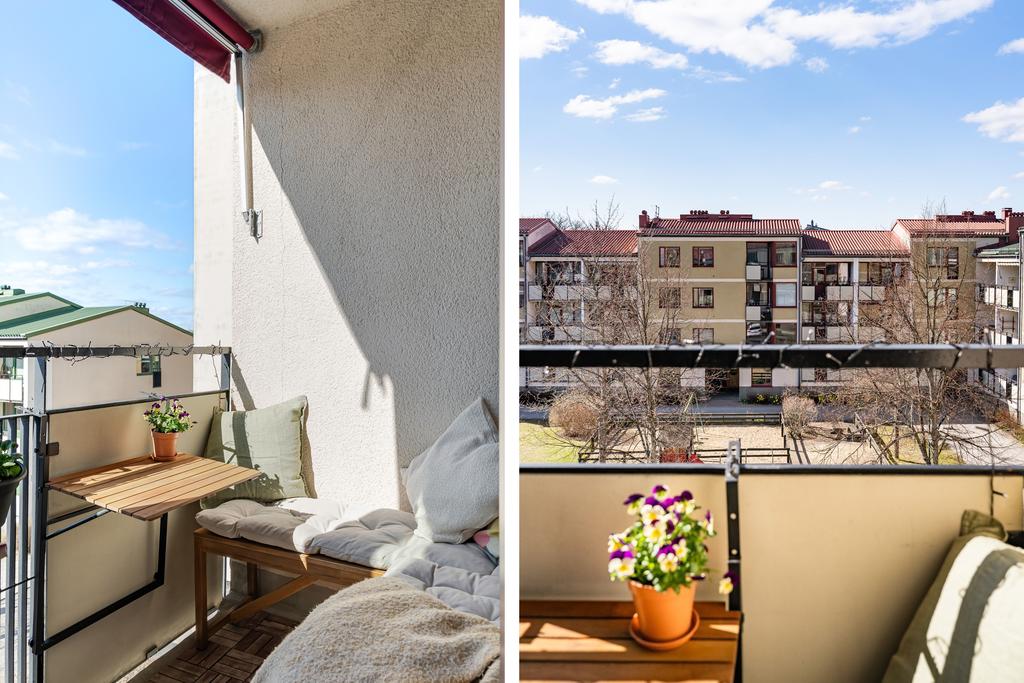 Balkong i härligt västerläge