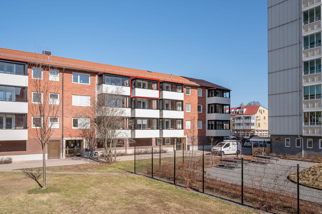 Inglasad balkong åt söder