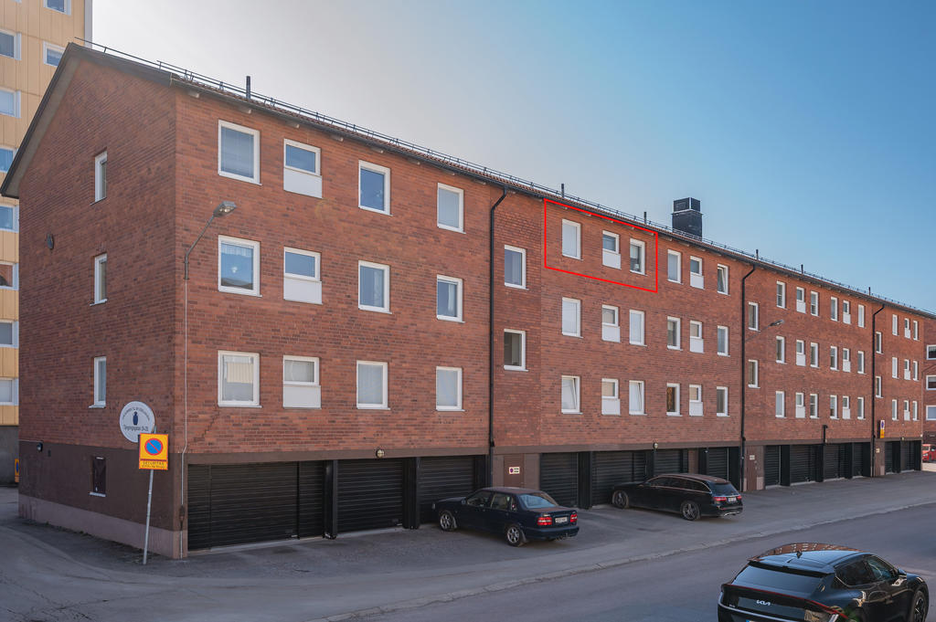 Tre fönster mot parken