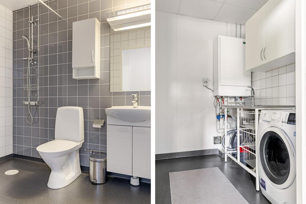 Duschrum och tvättstuga 