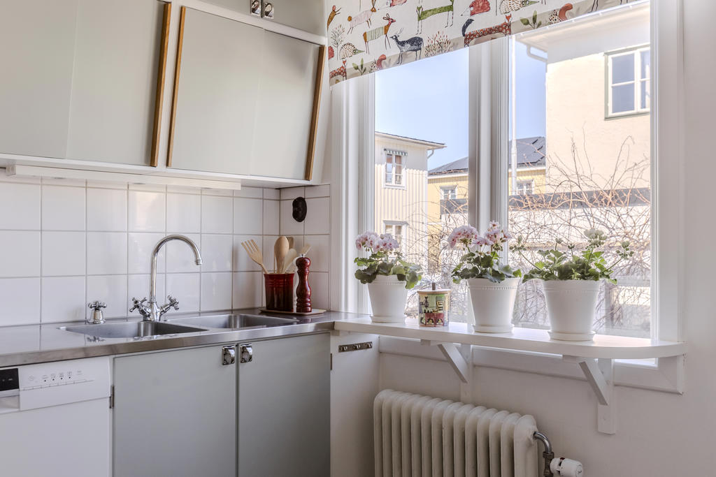 Härligt ljus och fina färger i köket