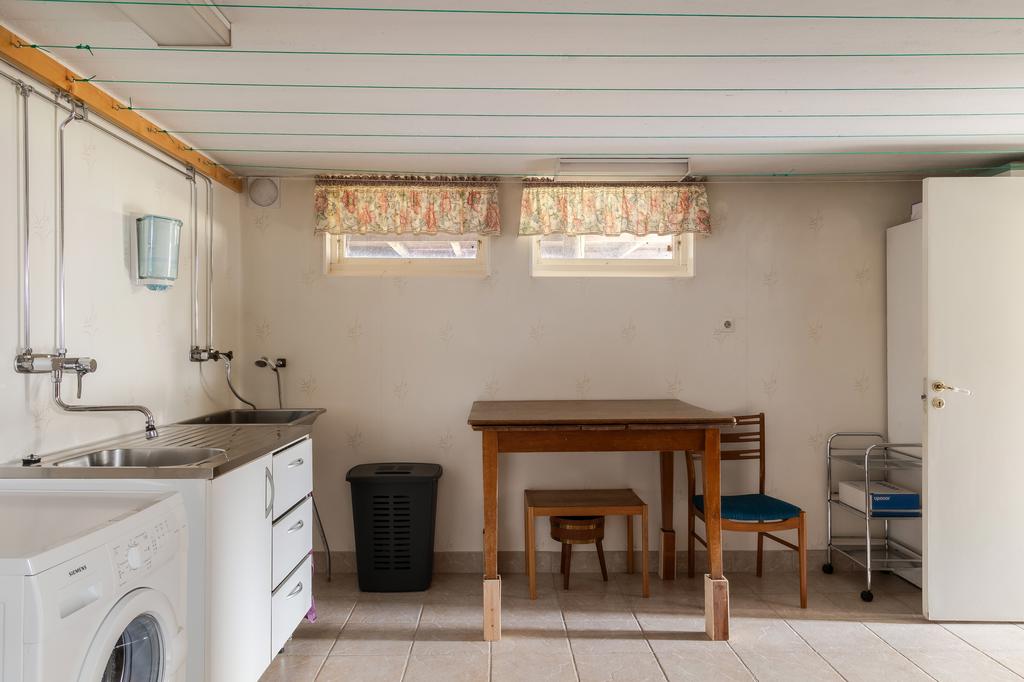 Tvättstuga i källaren.