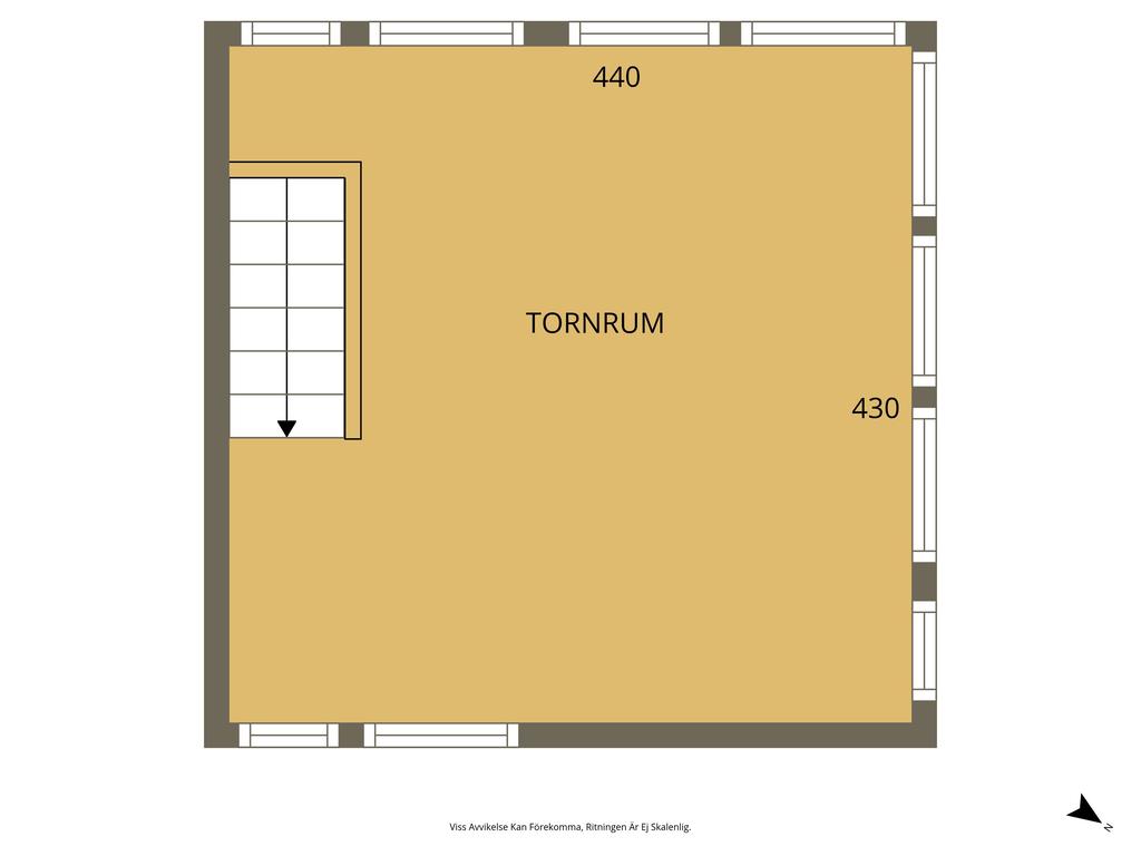 Tornrum på övre plan