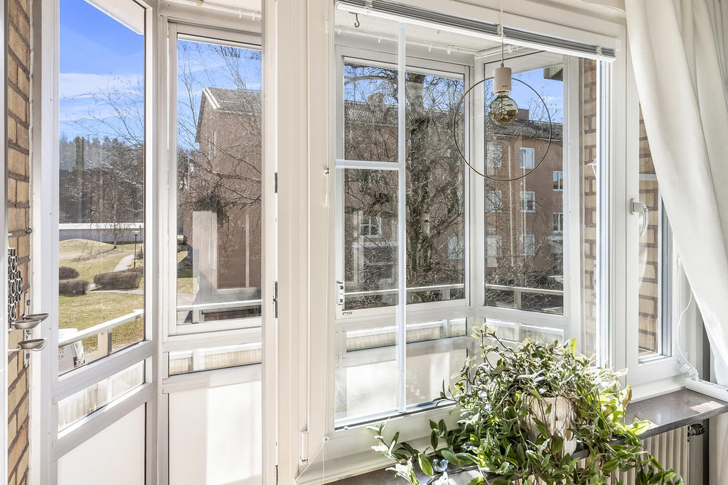 Utgång till balkong