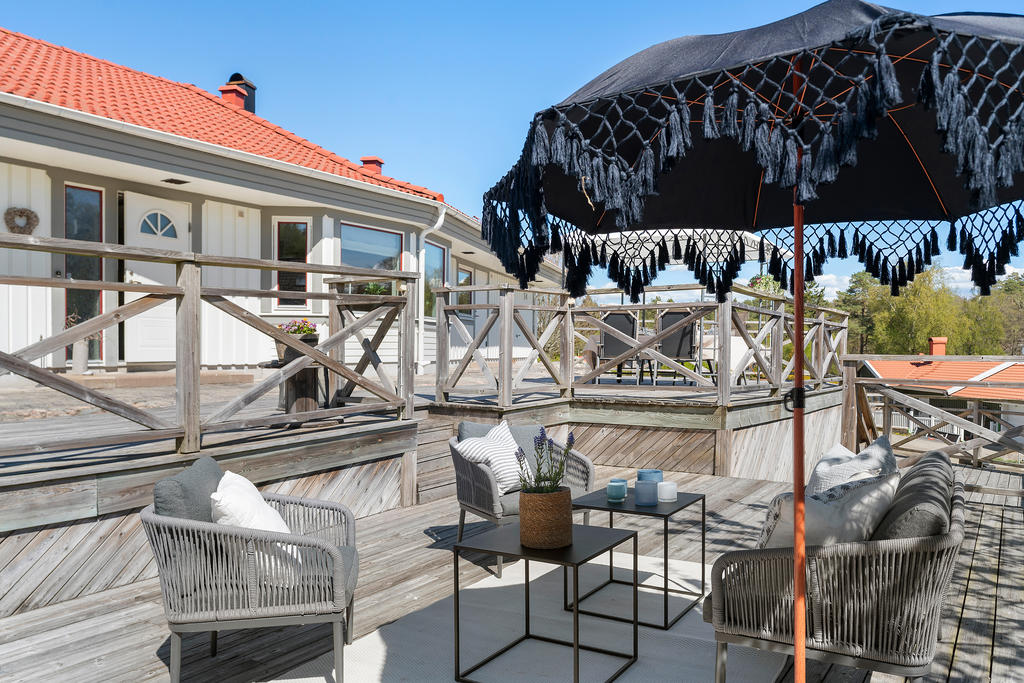Härliga solterrasser åt olika väderstreck