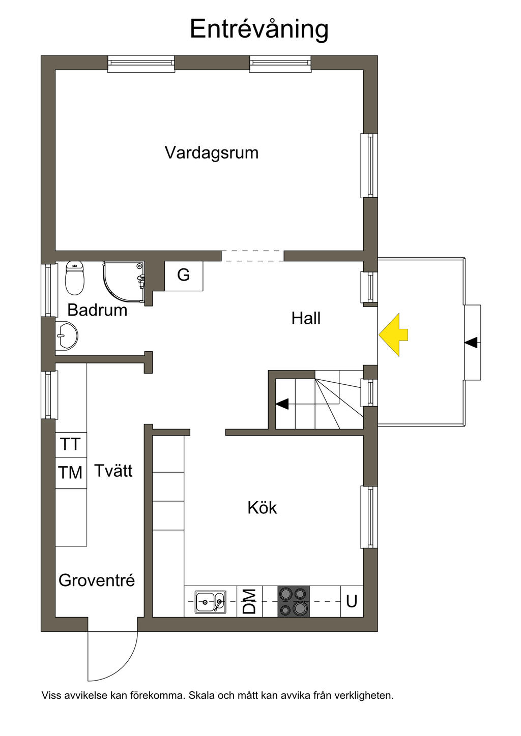 Planlösning entréplan