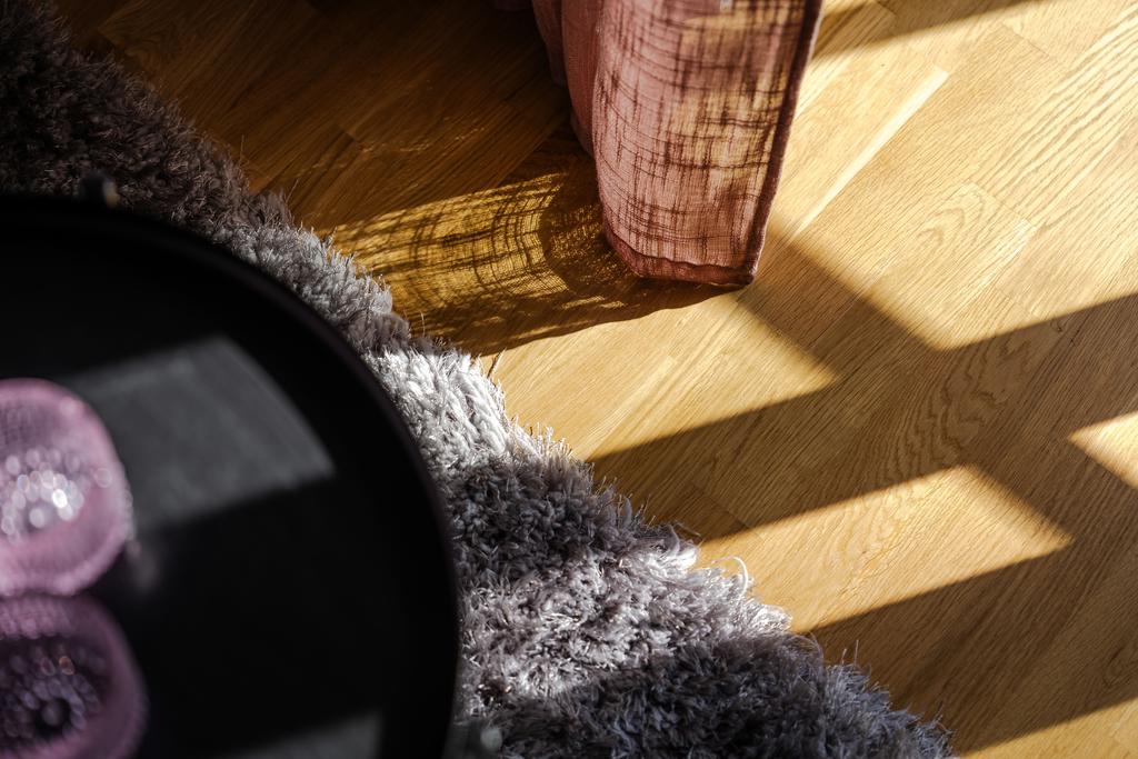 Ekparkett genomgående i bostaden