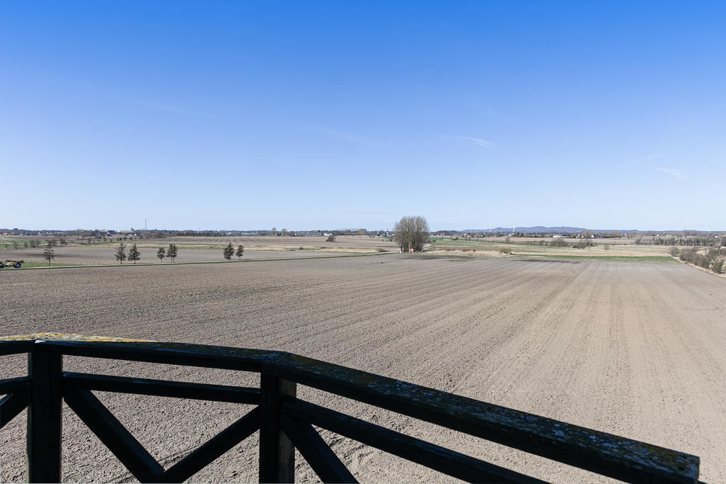 Milsvid utsikt över det skånska landskapet