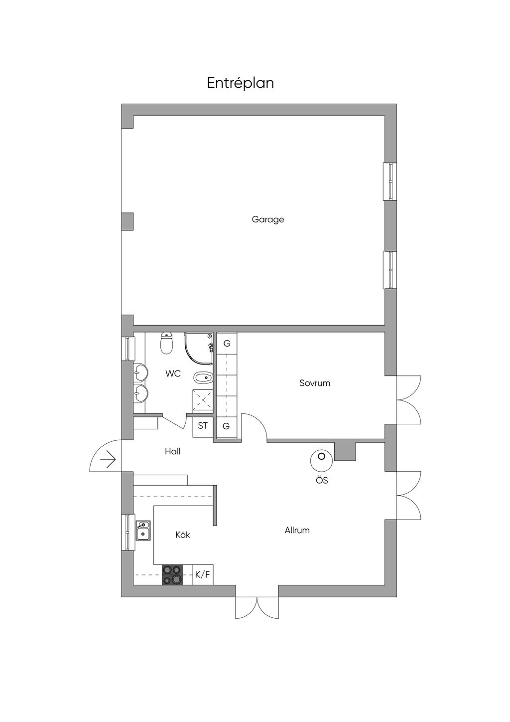 Vita huset Entréplan