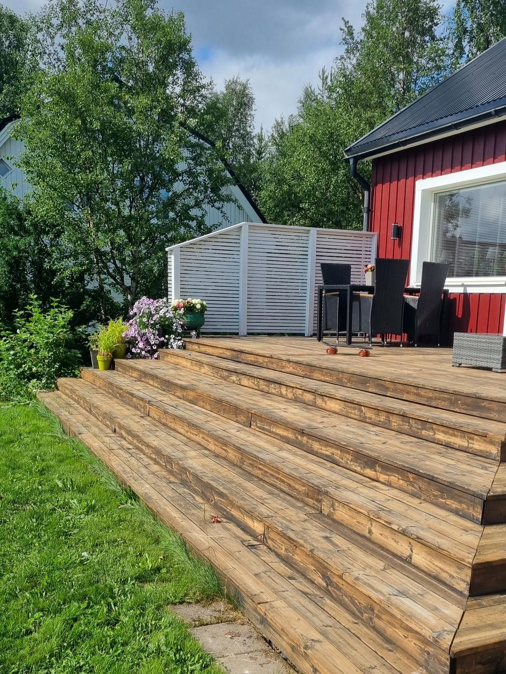 Del av altanen sommartid, säljares bild