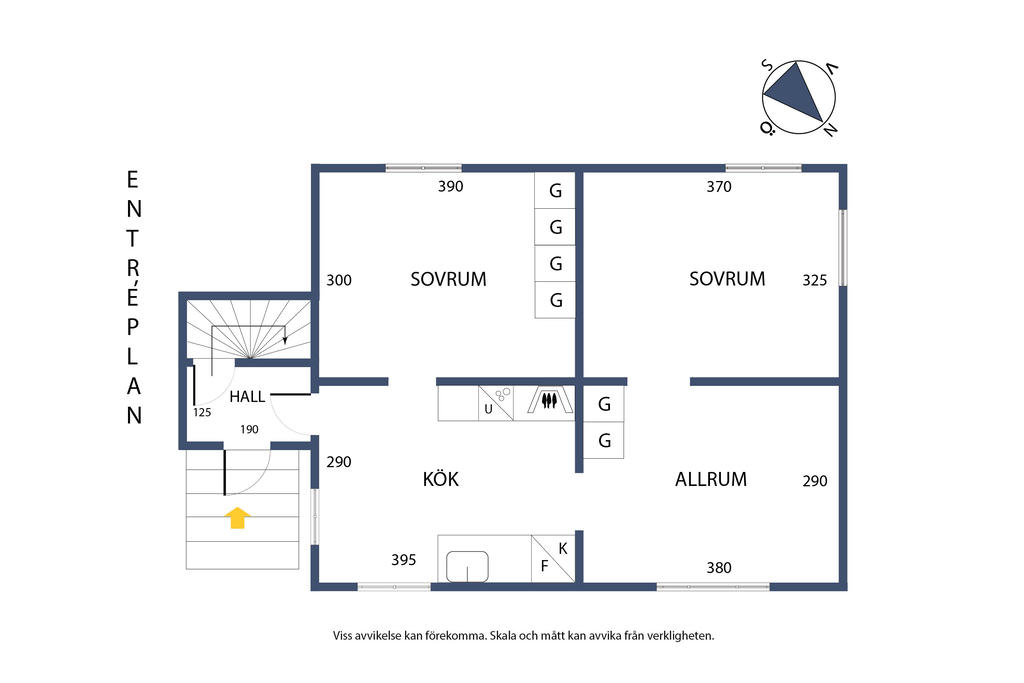 Planlösning, entréplan