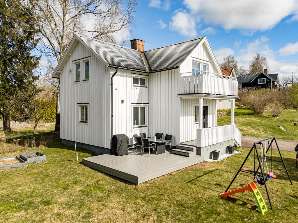 Altan på framsidan av huset