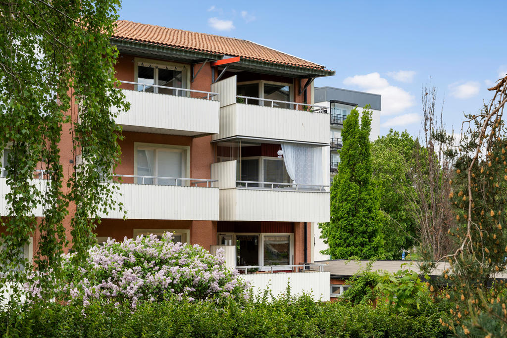 Högst upp i huset med gavelläge