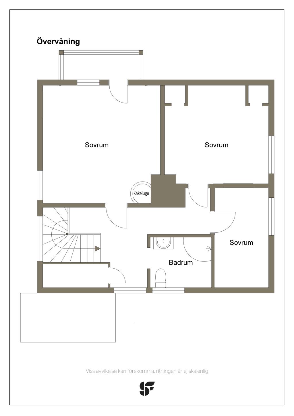 Alternativ planlösning övre plan