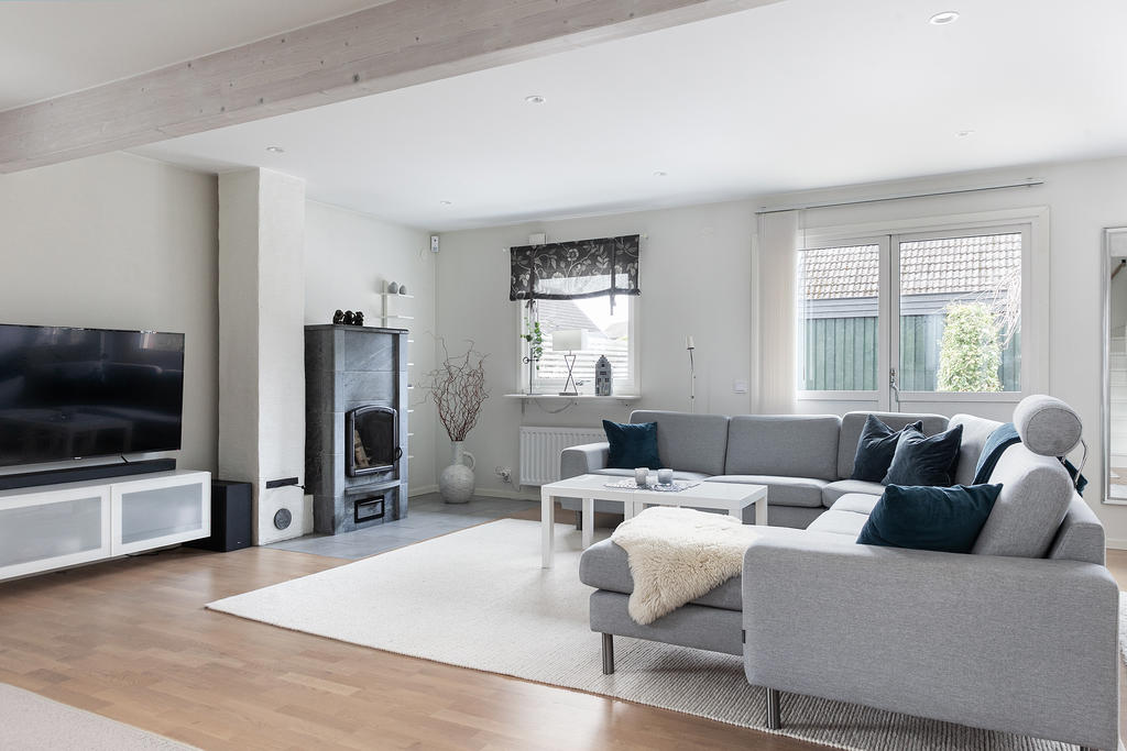 Härlig rymd och eldstad