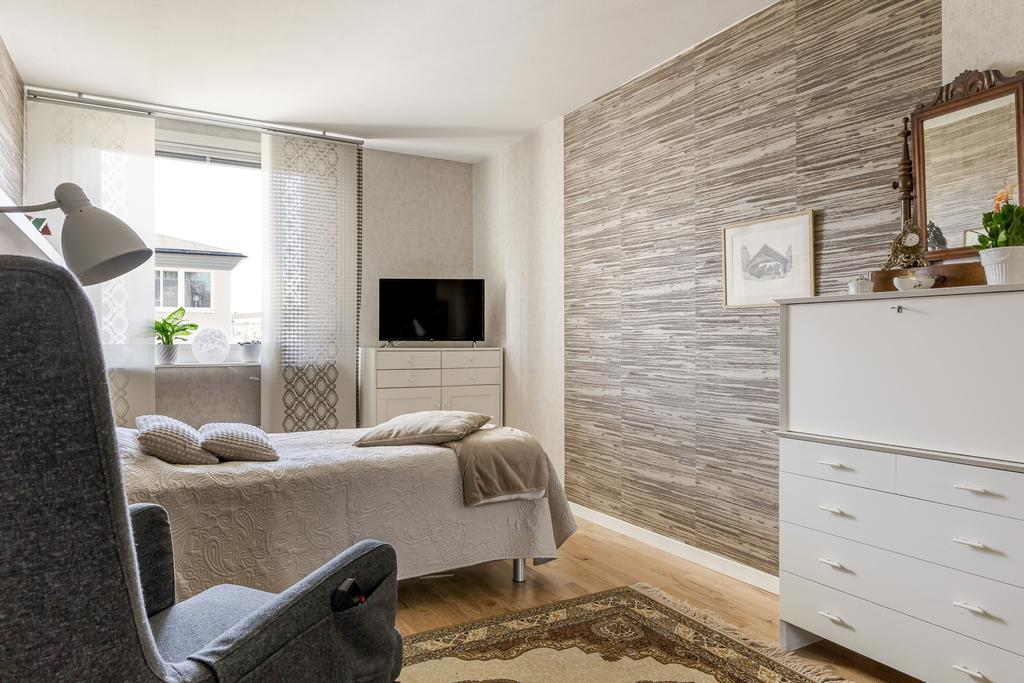 Vardagsrum med tapet