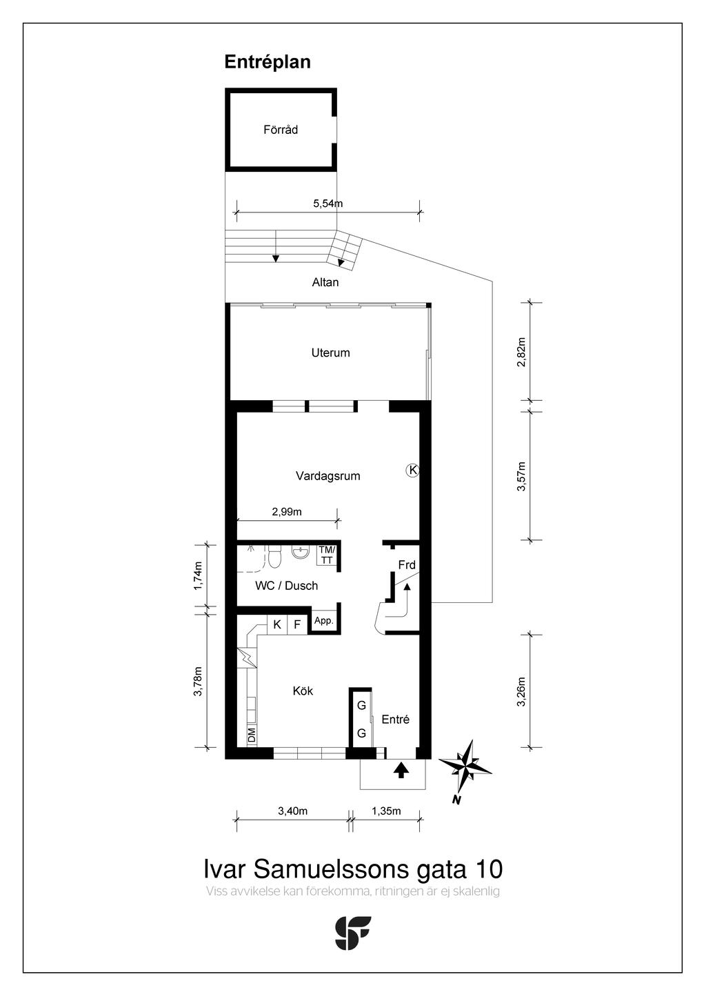Planritning entréplan 