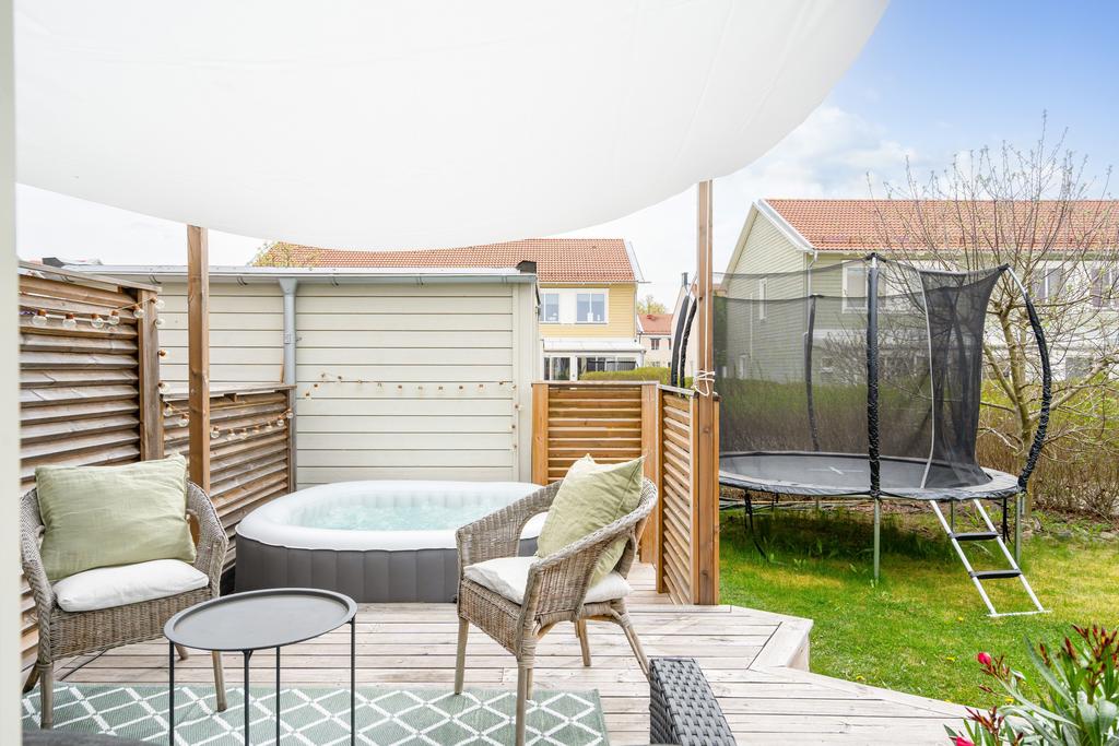 Trevlig och privat trädgård