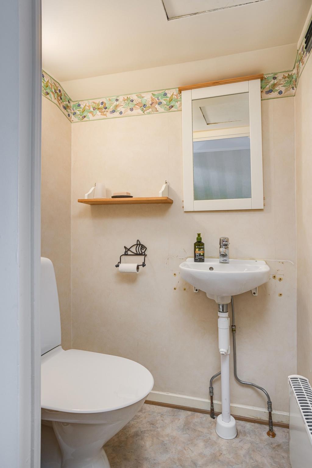 Wc på ovanvåningen