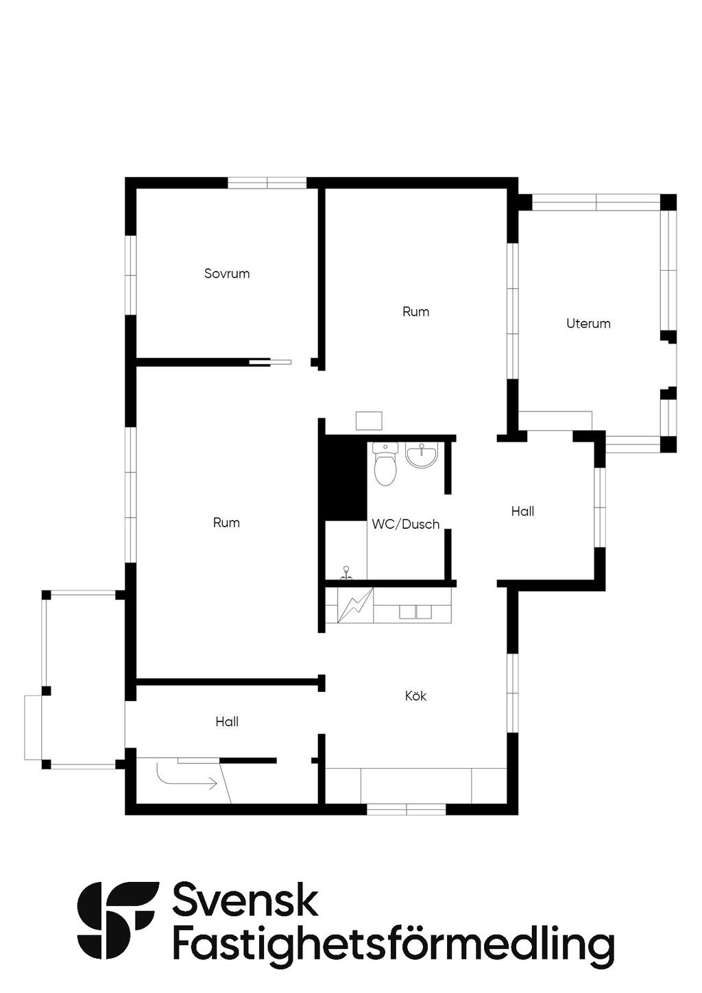 Planritning entréplan