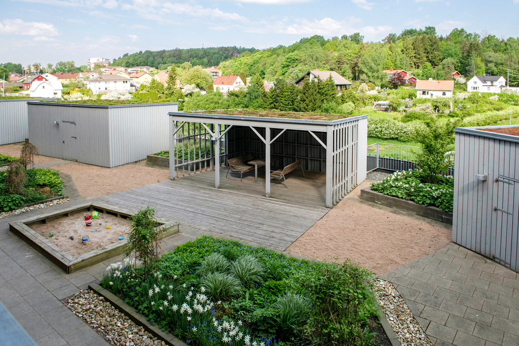 Yta för lek och umgänge på bakgården