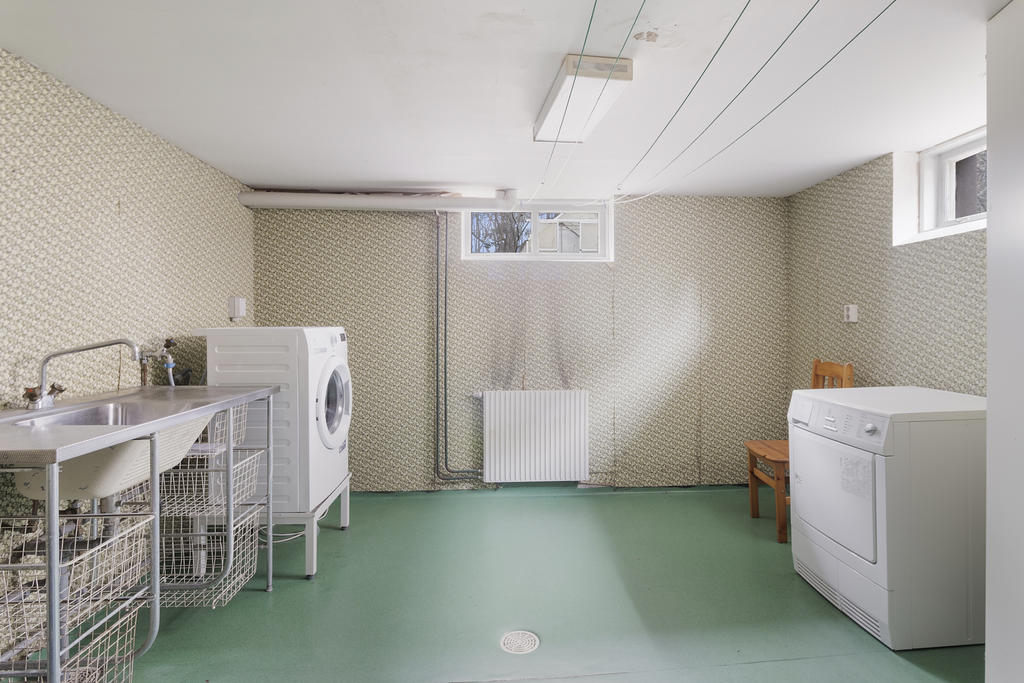 Tvättstuga i källarplan