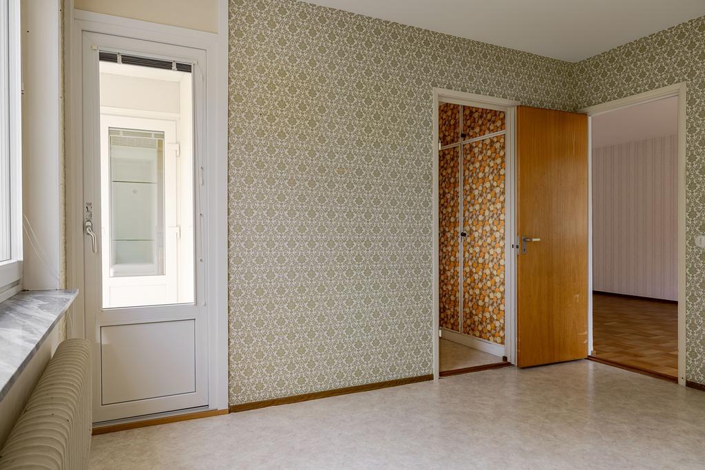 Sovrummet har utgång till balkong 