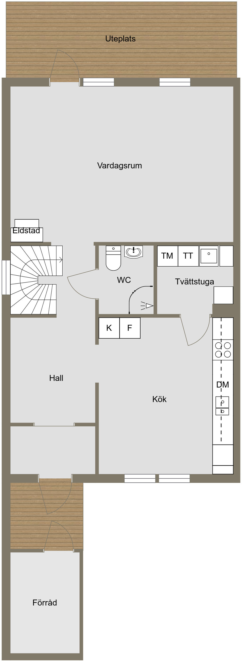 Planlösning, entréplan