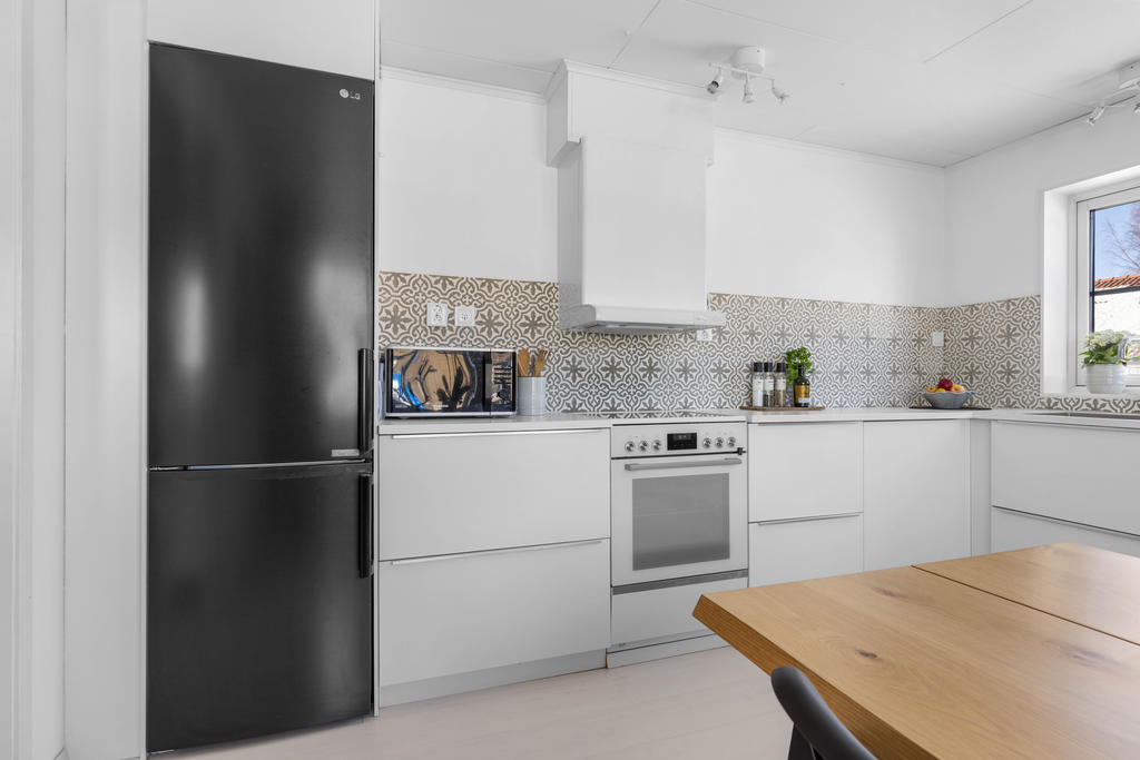 Gott om arbetsyta i köket 