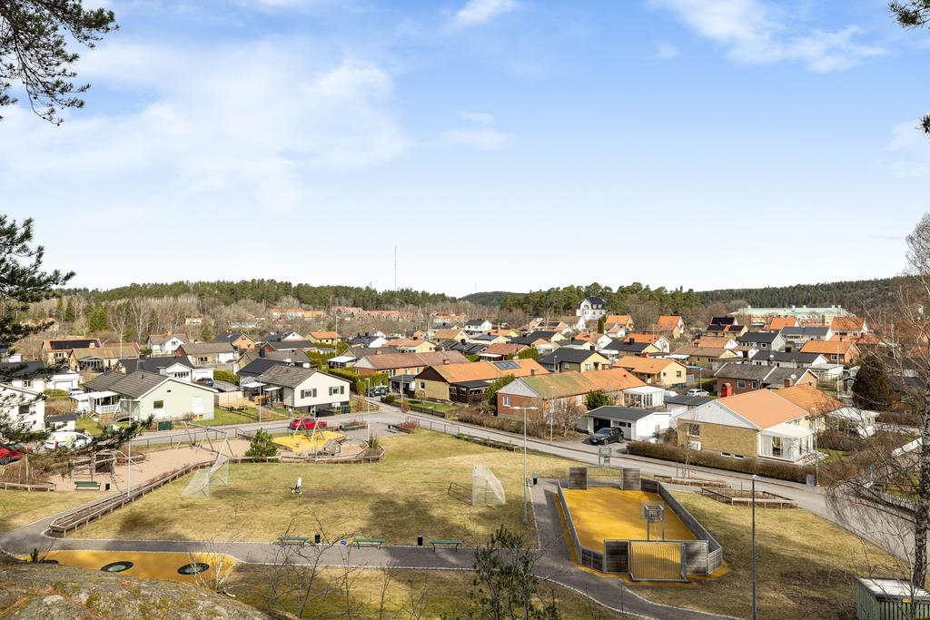 Otrolig utsikt från skogsallmännigen precis bakom huset!