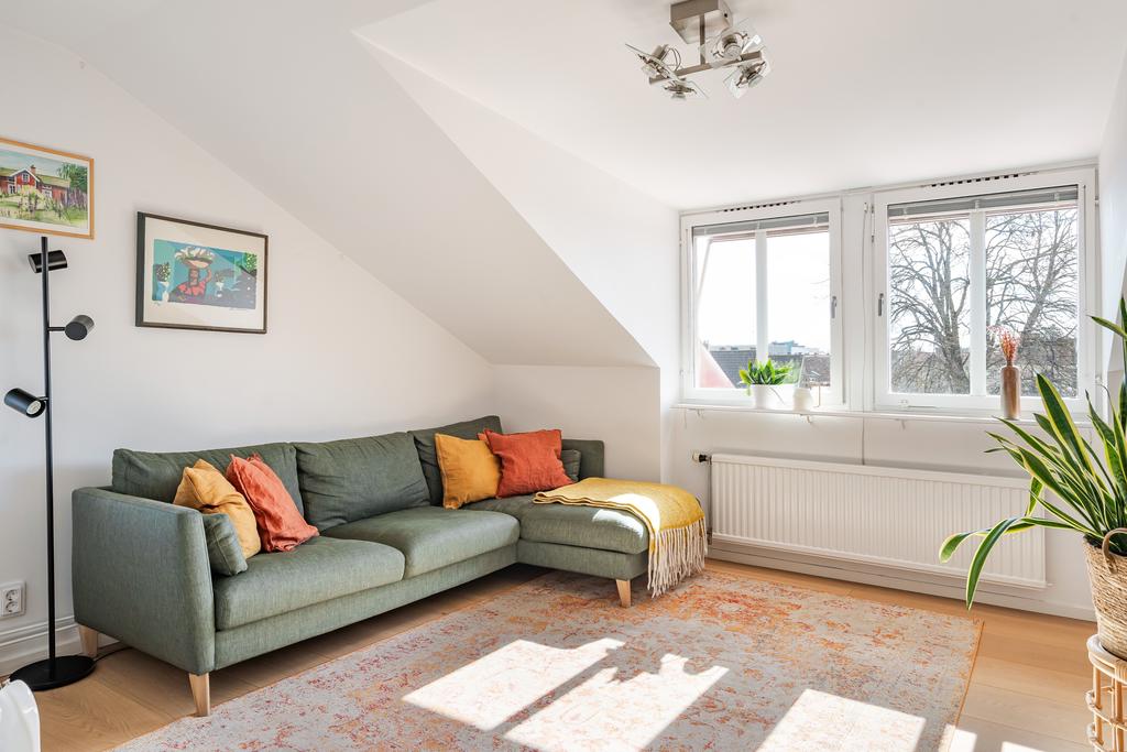 Stort och ljust vardagsrum