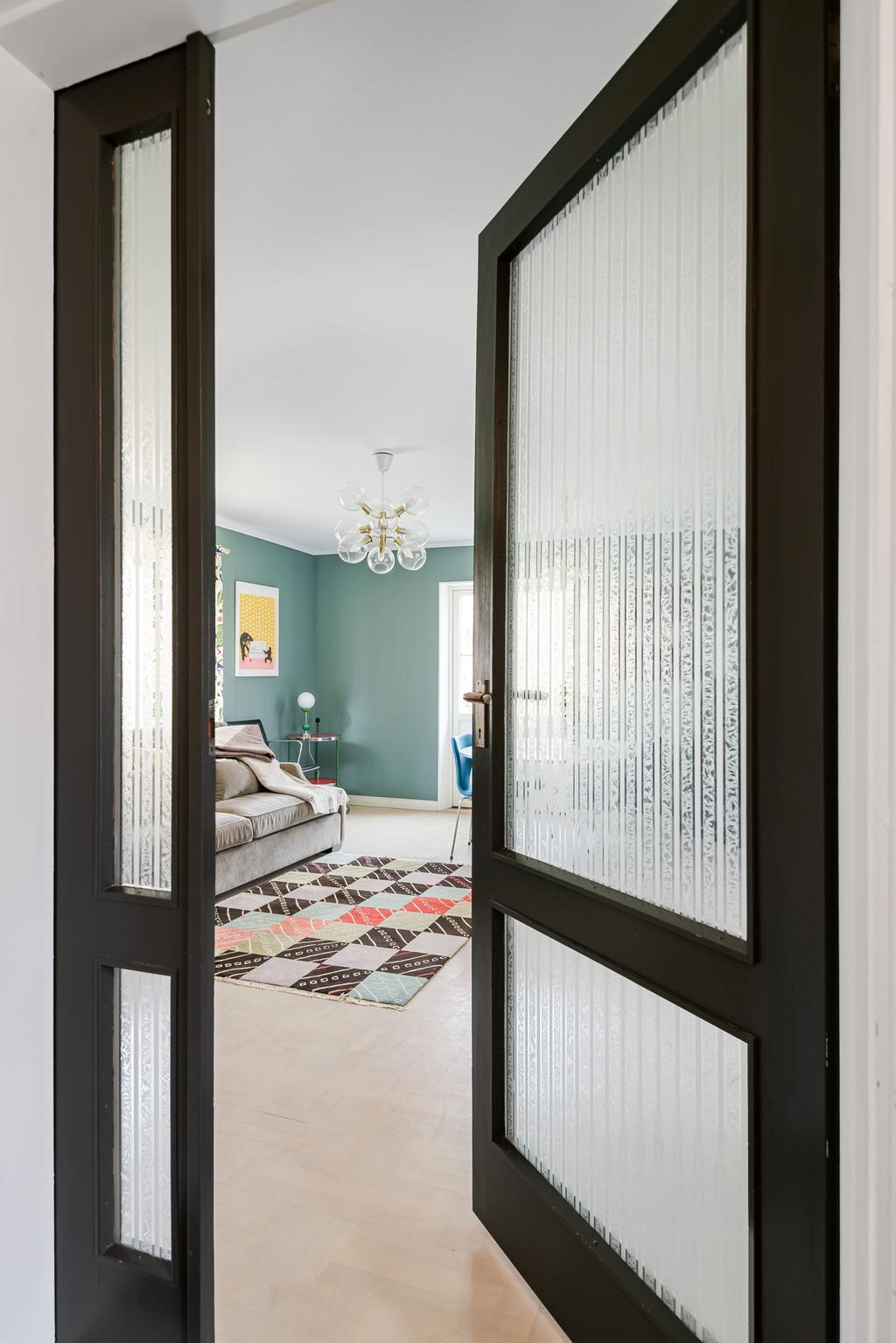 Pardörrar till vardagsrum