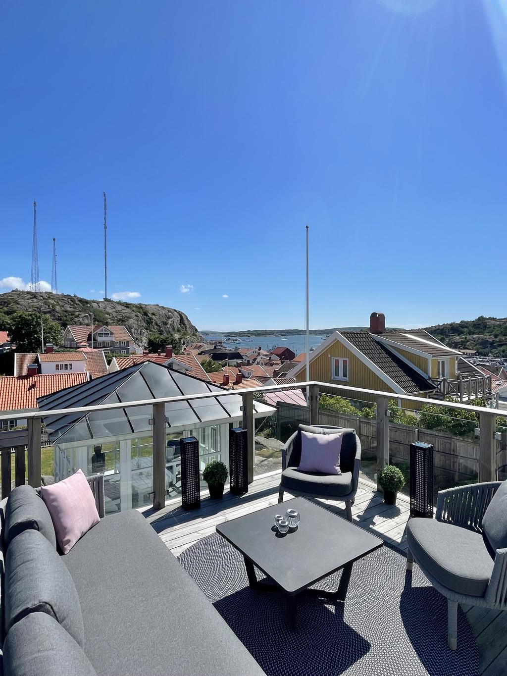 Balkong i sydvästläge.