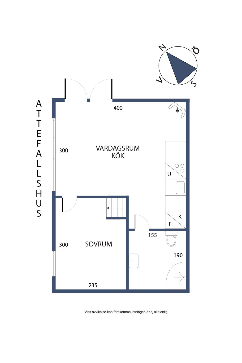 Planlösning, attefallshus