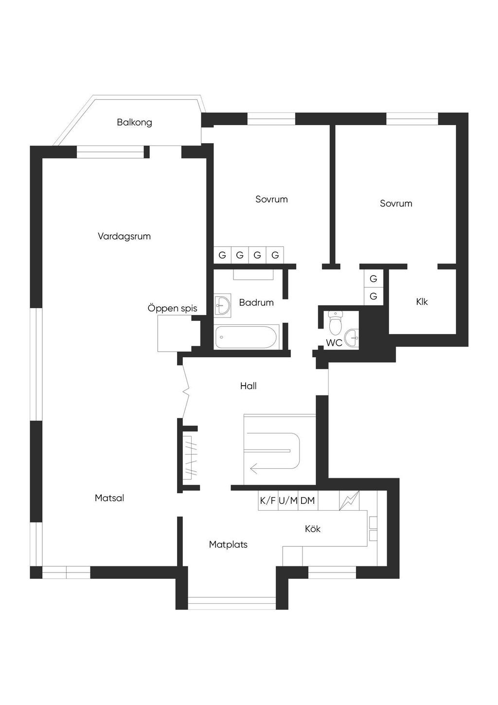 Planlösning entréplan