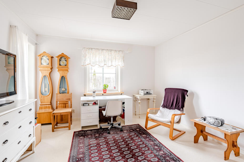 Sovrum på nedre plan