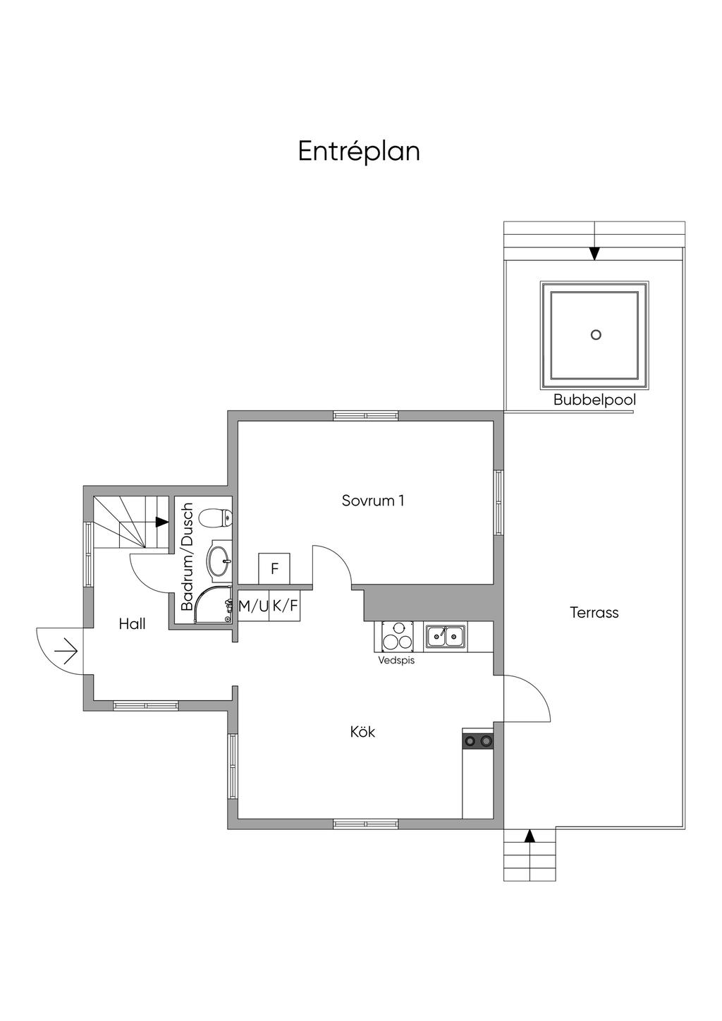 Planlösning entréplan