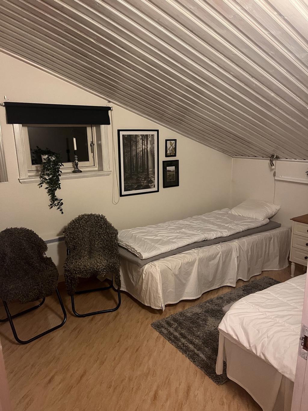 Sovrum på loftet