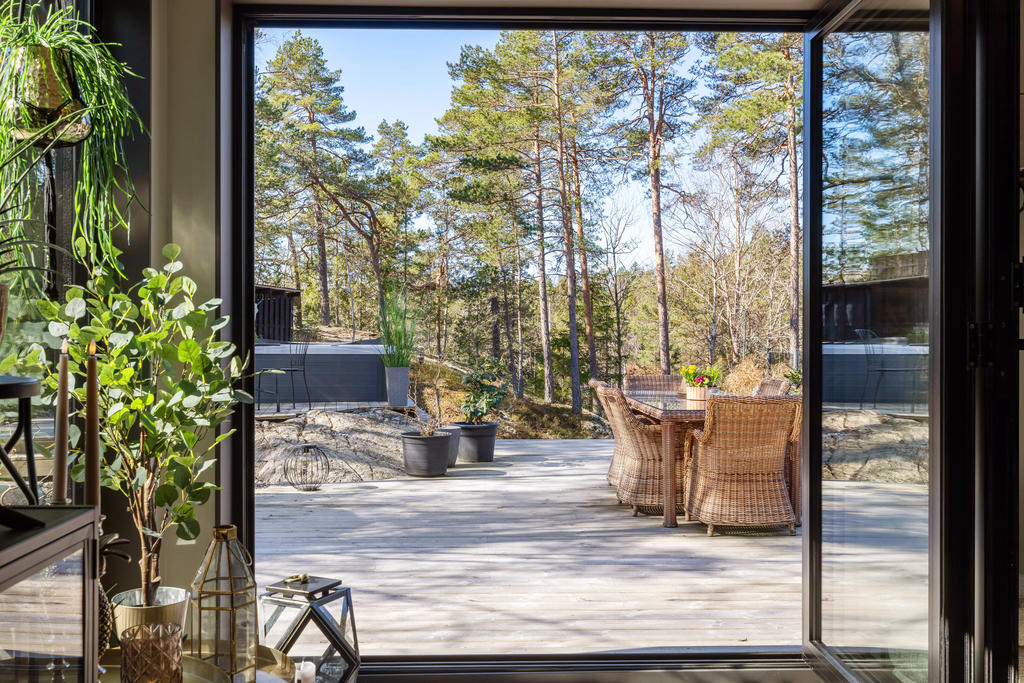 Glasparti öppet läge