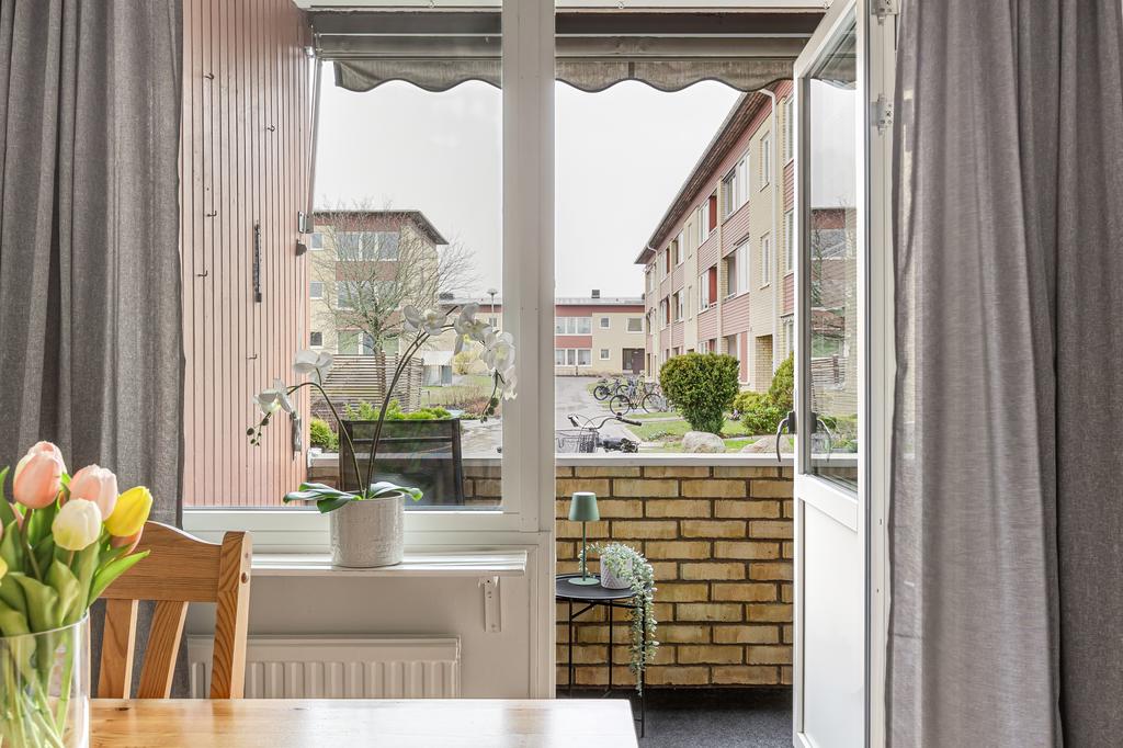 Balkong mot innergården