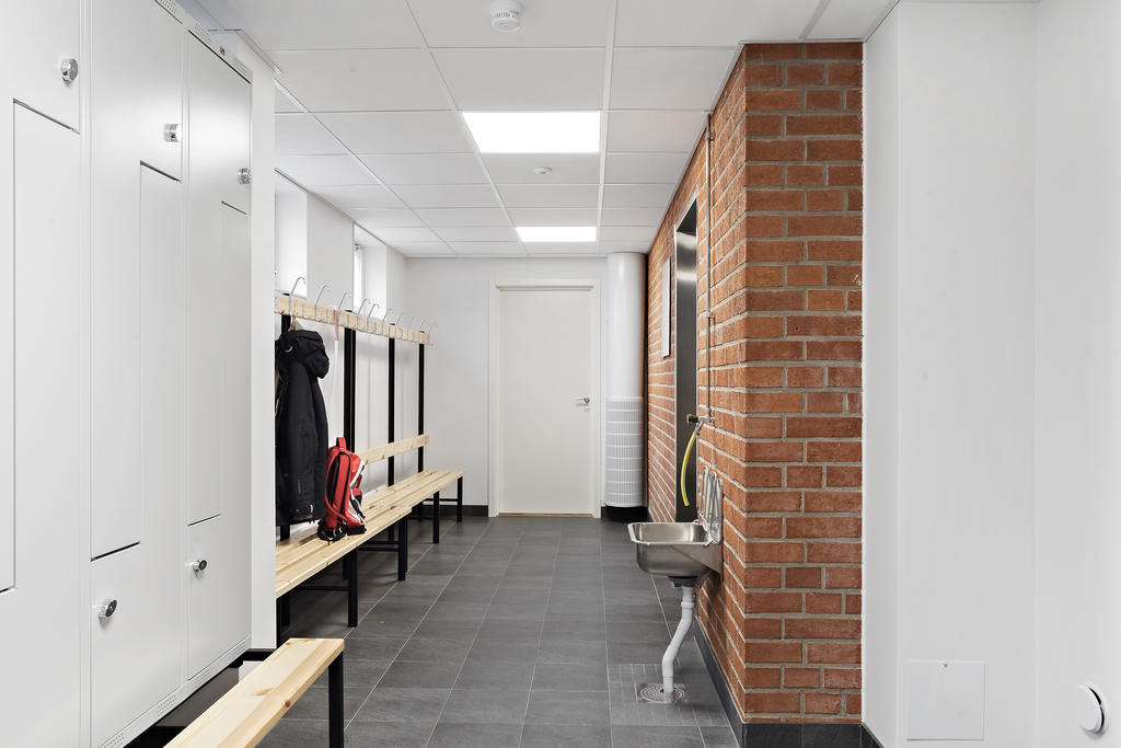 Gymets omklädningsrum
