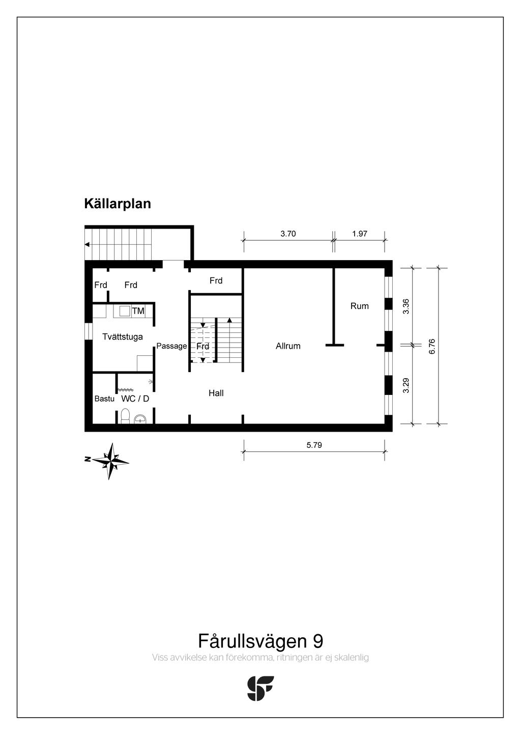 Planritning källarplan