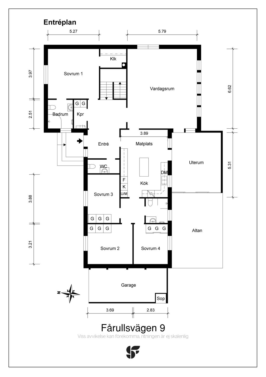 Planritning entréplan