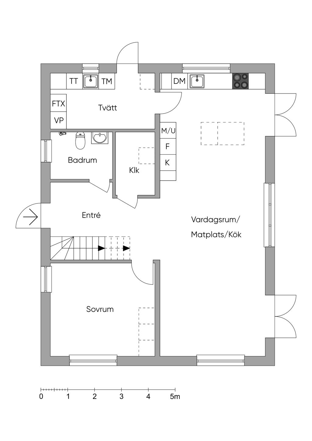 Planritning entréplan 