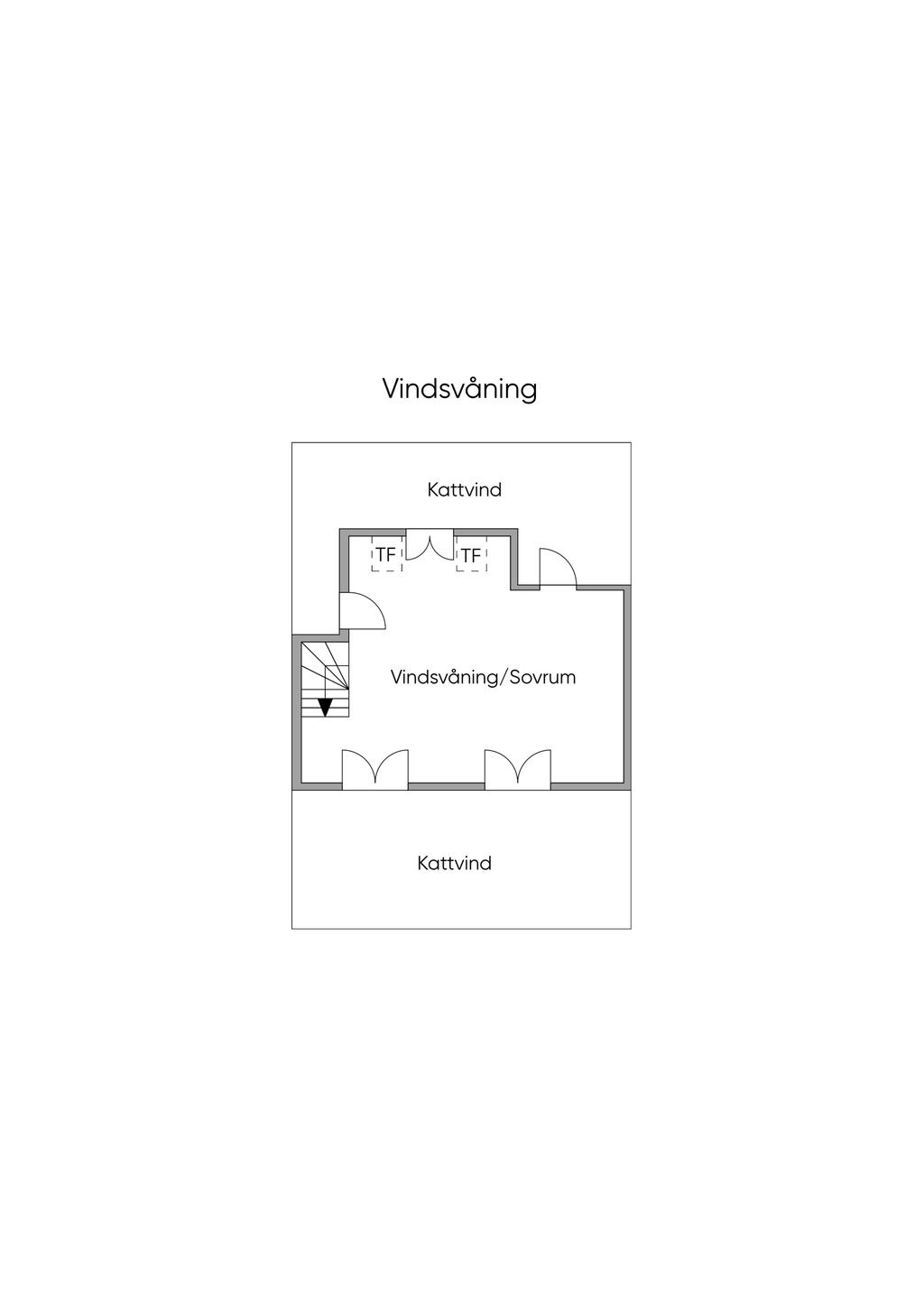 Planskiss, Vindsvåning 2D