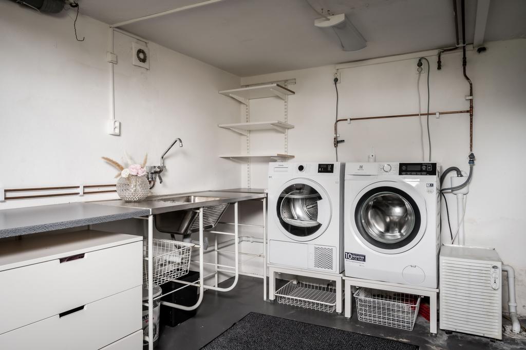 Tvättstugan i källarplan